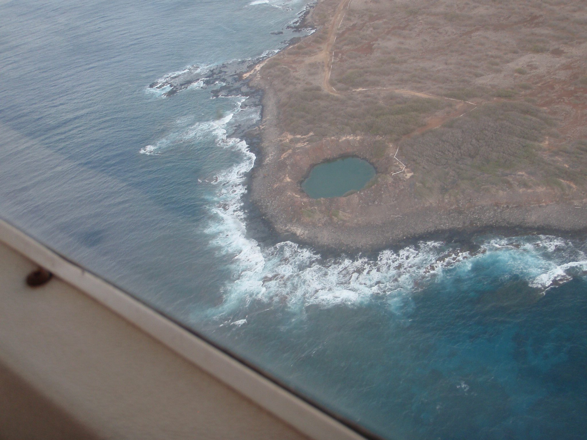 Man made crater.