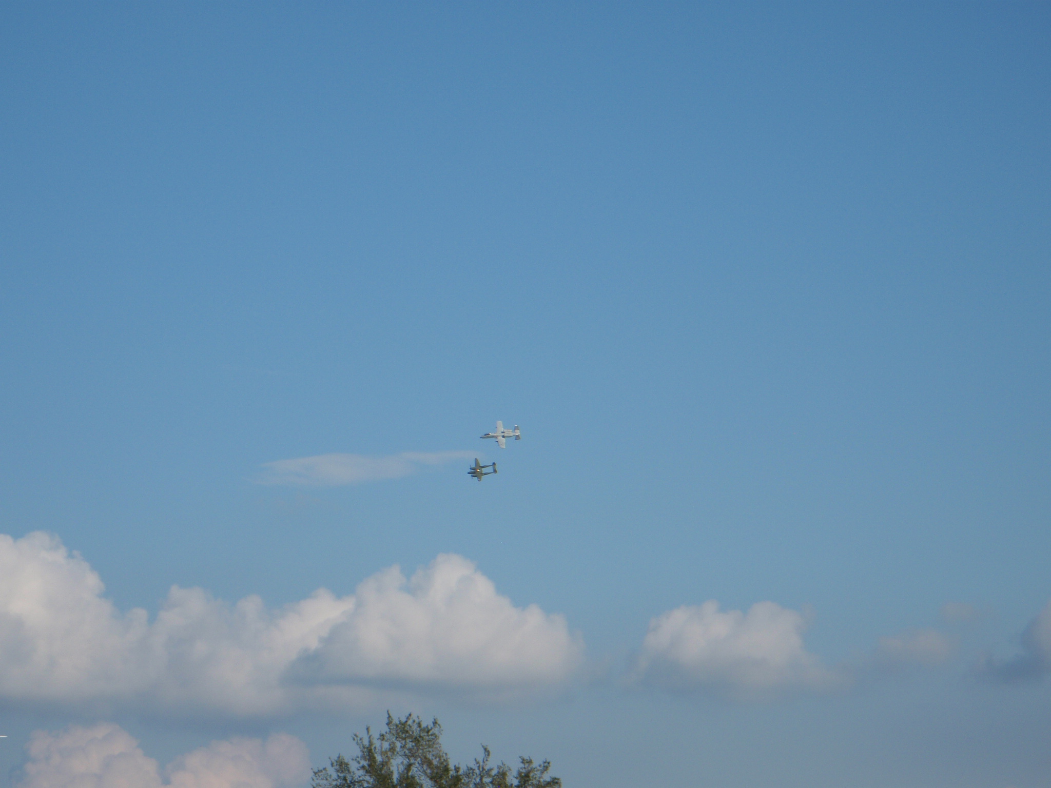 P-38 Glacier girl with an A-10