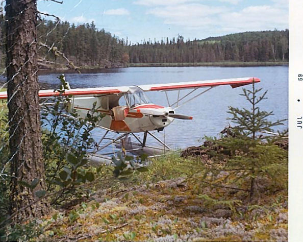 The first flying job. Minnow pilot Ball Lake Lodge, summer of 1969.